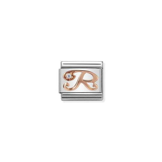 Nomination Rose Gold Letter R Charm 430310/18