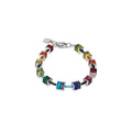 The Coeur De Lion Multicoloured Geo Bracelet, a multicoloured steel bracelet from Coeur De Lion, at OD’s Jewellers in St Helens.
