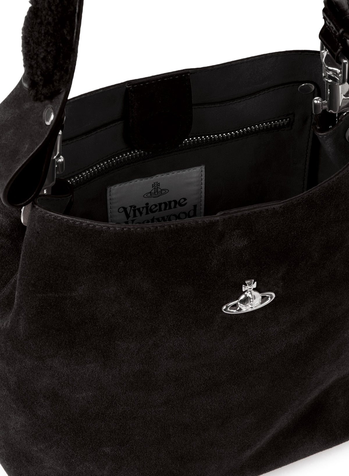 Women's Vivienne Westwood Lottie Small Shoulder Bag in Black — view 4