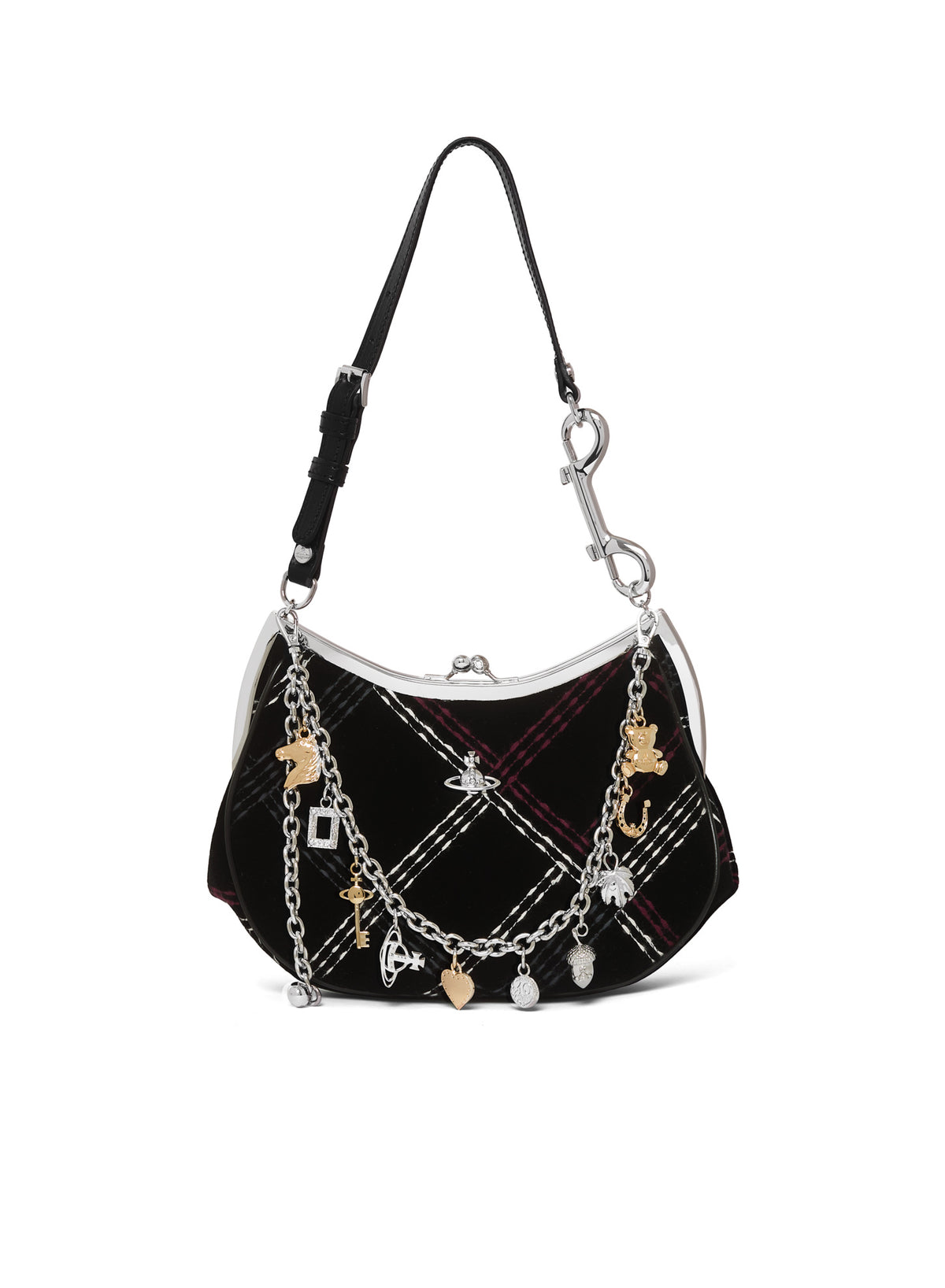 Women's Vivienne Westwood Charm Frame Purse in Black/Multicolor