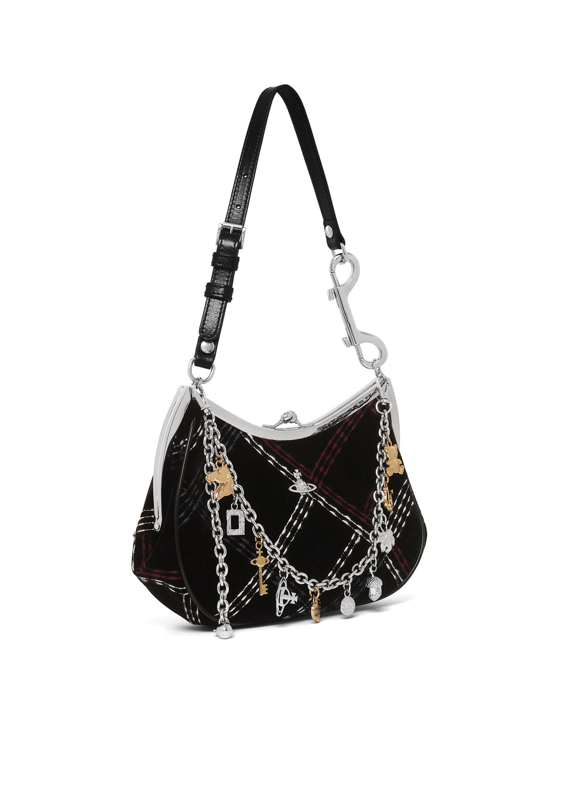 Women's Vivienne Westwood Charm Frame Purse in Black/Multicolor — view 2