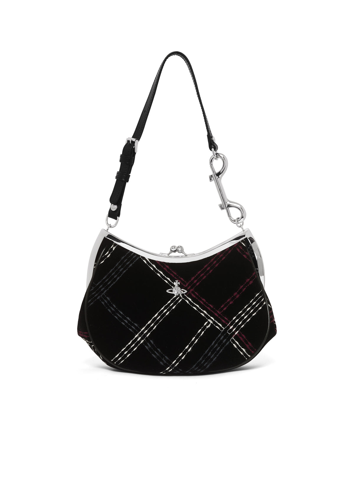 Women's Vivienne Westwood Charm Frame Purse in Black/Multicolor — view 4