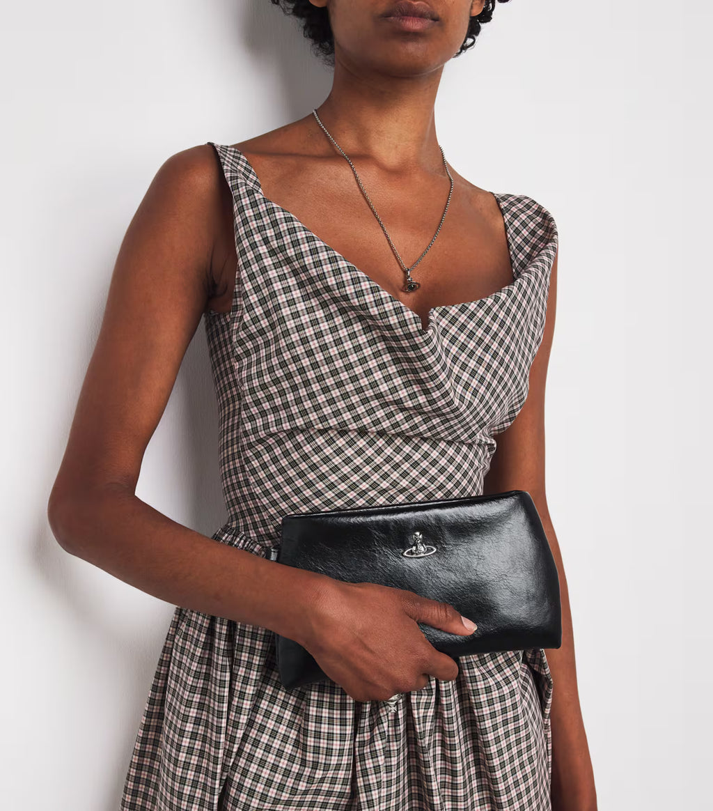 Womens Vivienne Westwood Sadie Wristlet Pouch Black Handbag — view 4