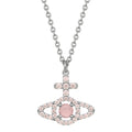 Vivienne Westwood Olympia Peach CZ Necklace 630203IC-02P773