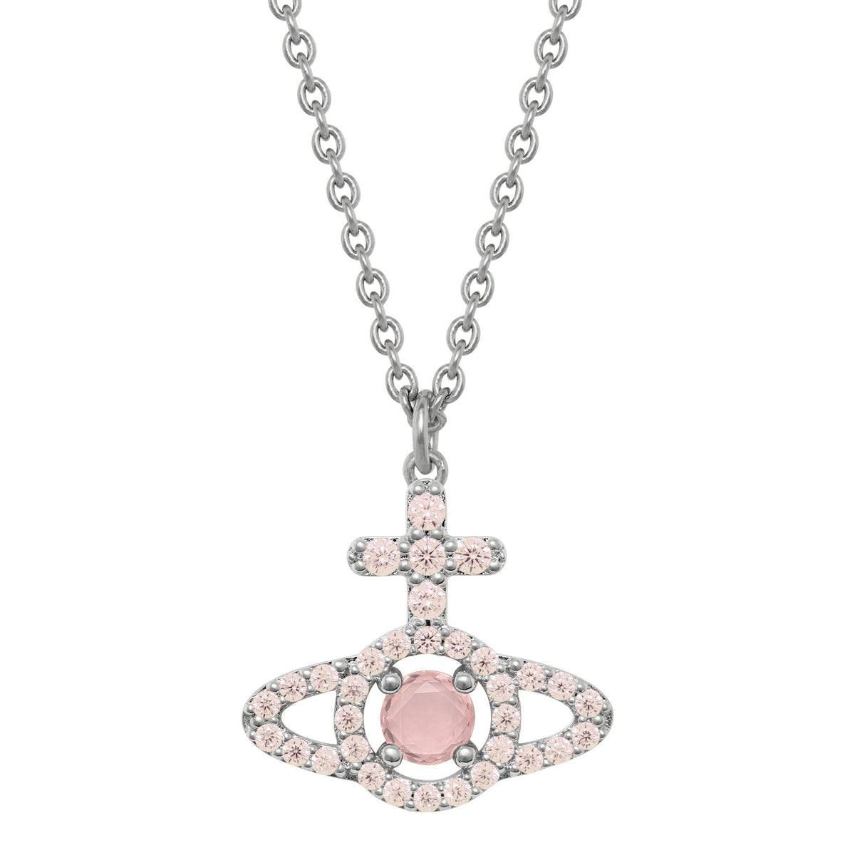 Vivienne Westwood Olympia Peach CZ Necklace 630203IC-02P773