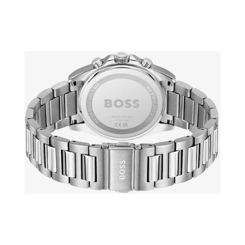 BOSS Mens Strike Chronograph Green Lined Dial Bracelet Watch Stainless Steel by BOSS