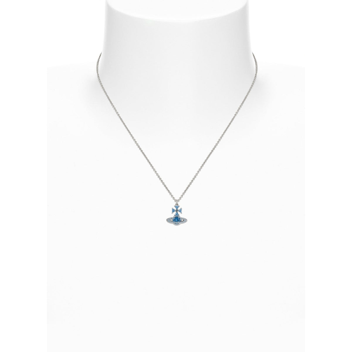 Vivienne Westwood Mila Blue Necklace 6301014B-02P289- — view 2