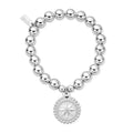 ChloBo Medium Ball Bobble Compass Bracelet Silver SBMB3232