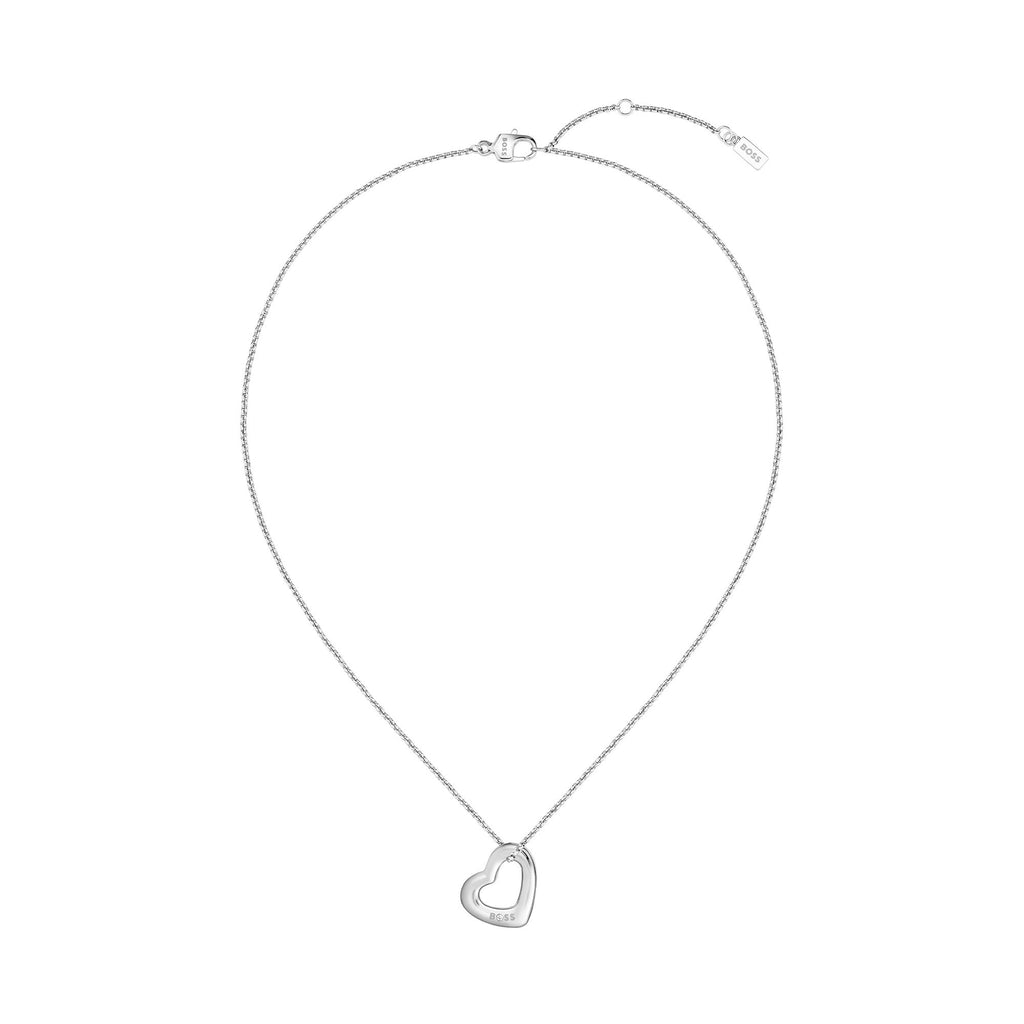 BOSS Honey Boundless Heart Pendant in Stainless Steel by BOSS
