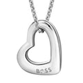 BOSS Honey Boundless Heart Pendant in Stainless Steel by BOSS