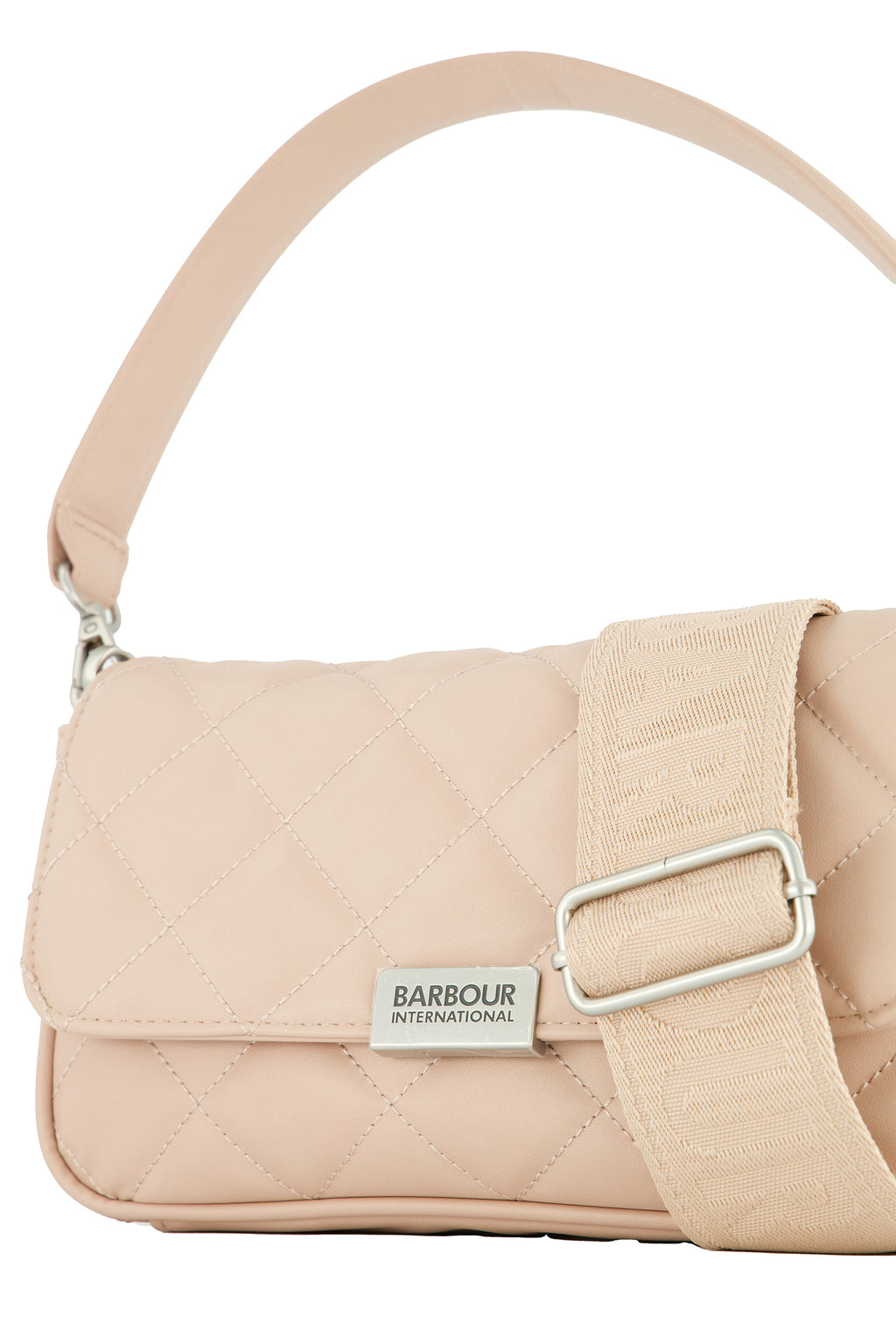 Women's Barbour International Mauve Quilted Mini Soho Crossbody Bag — view 6