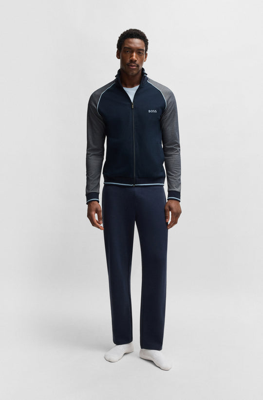 Men's BOSS Black Tracksuit Jacket & Pants Set Dark Blue