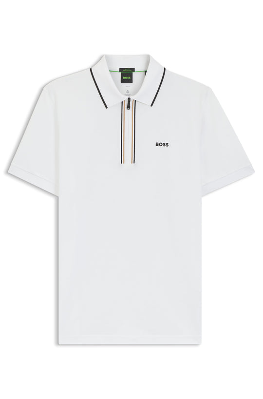 BOSS Green Philix GOC White Polo Shirt