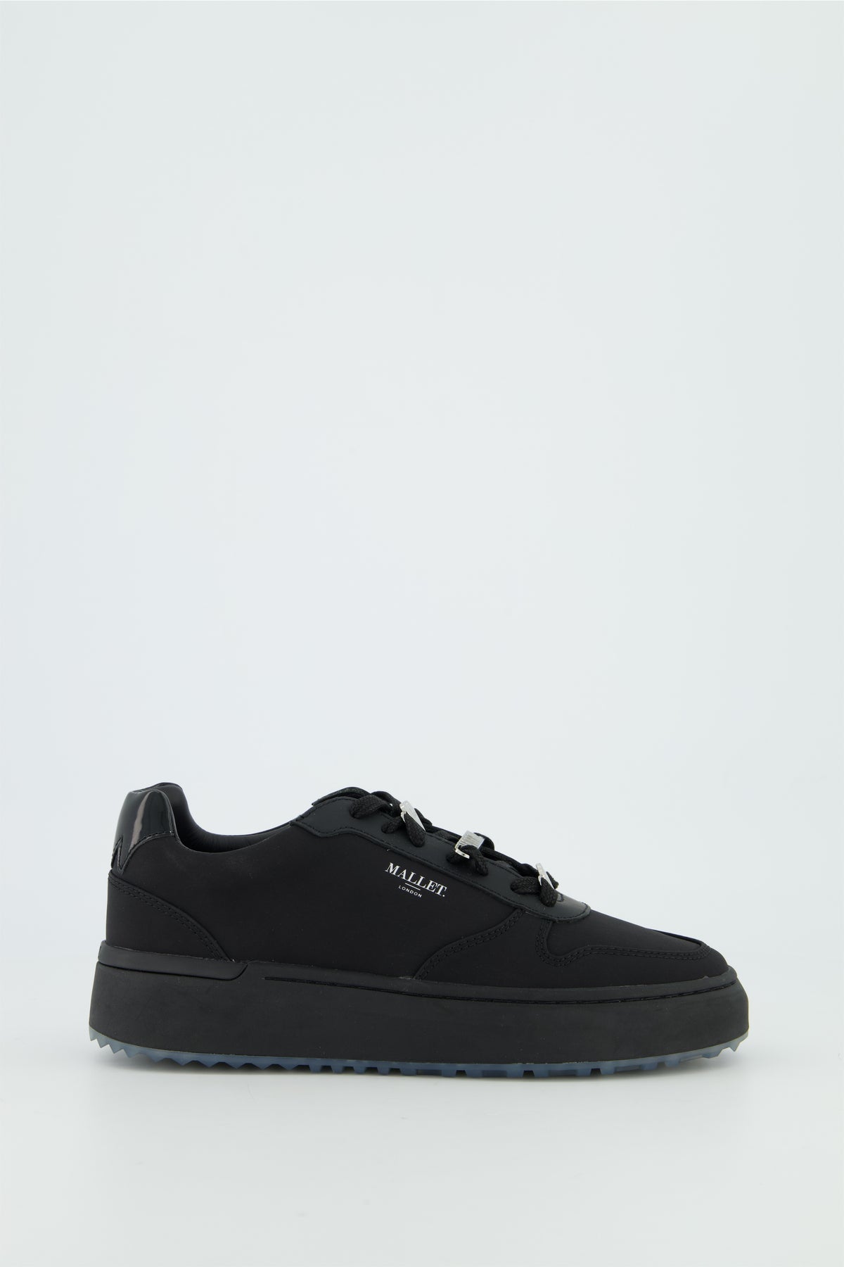 Women s Mallet Hoxton 2.0 Lace Up Triple Black Trainers ODs