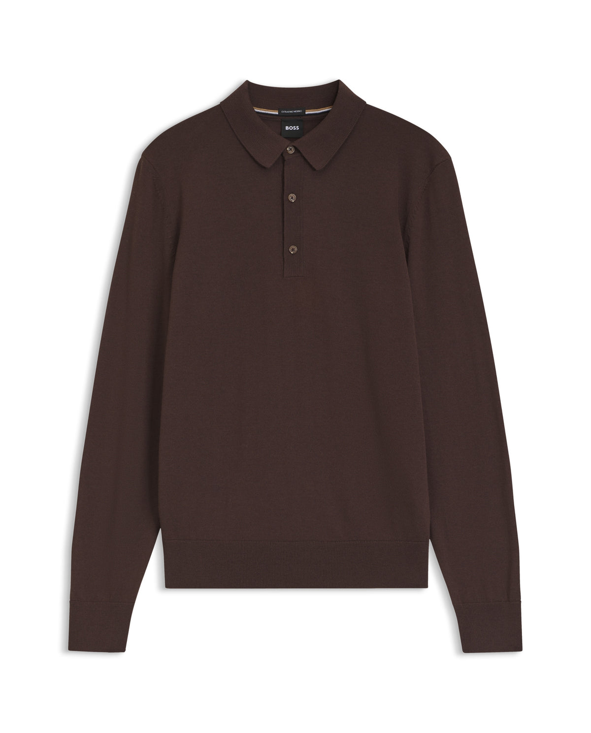 BOSS Black H-Lancione Dark Brown Knitwear