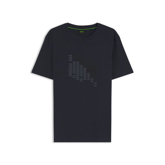 BOSS Green TS Network Flag Dark Blue T Shirt