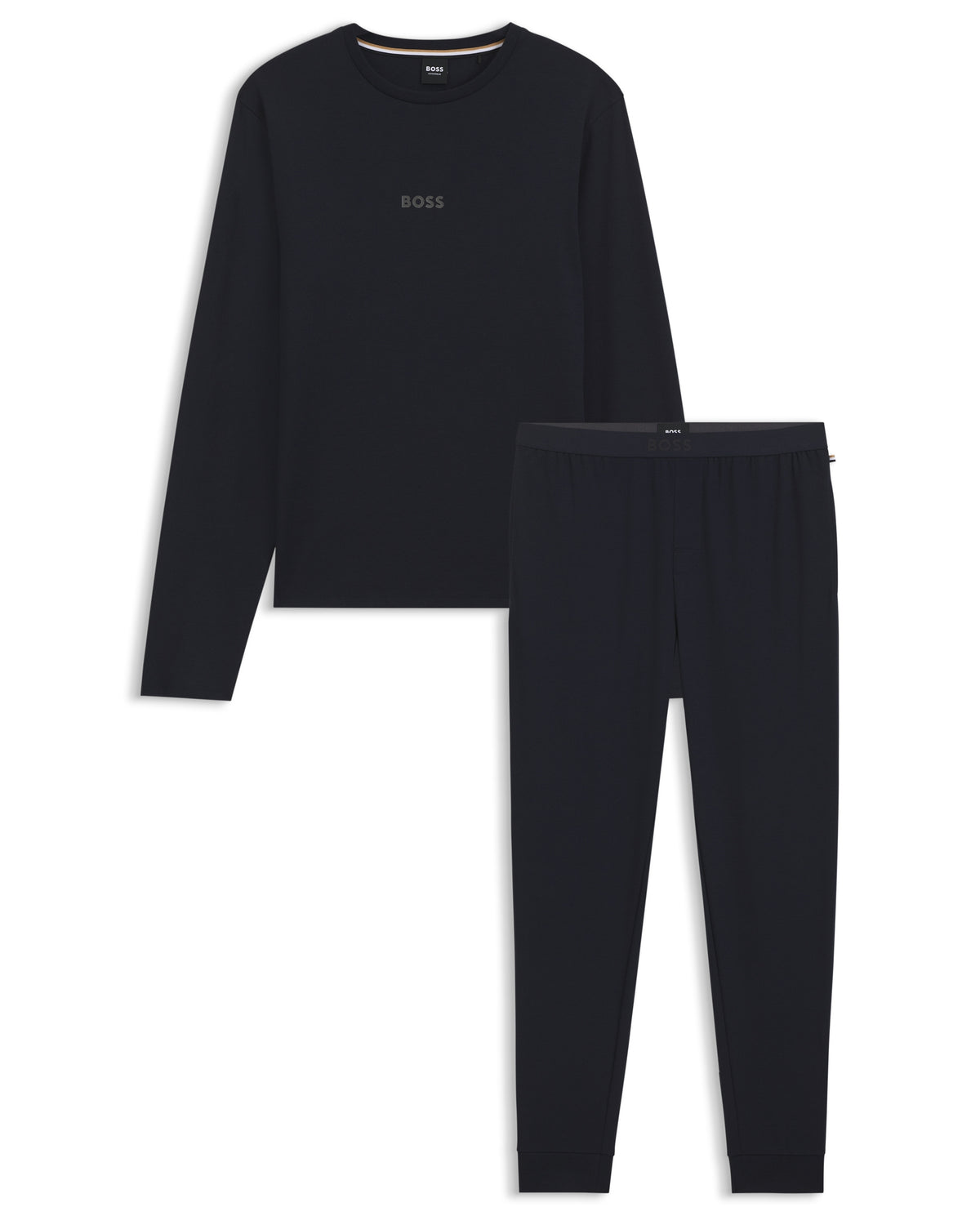 BOSS Black Xmas Long Set Dark Blue Nightwear