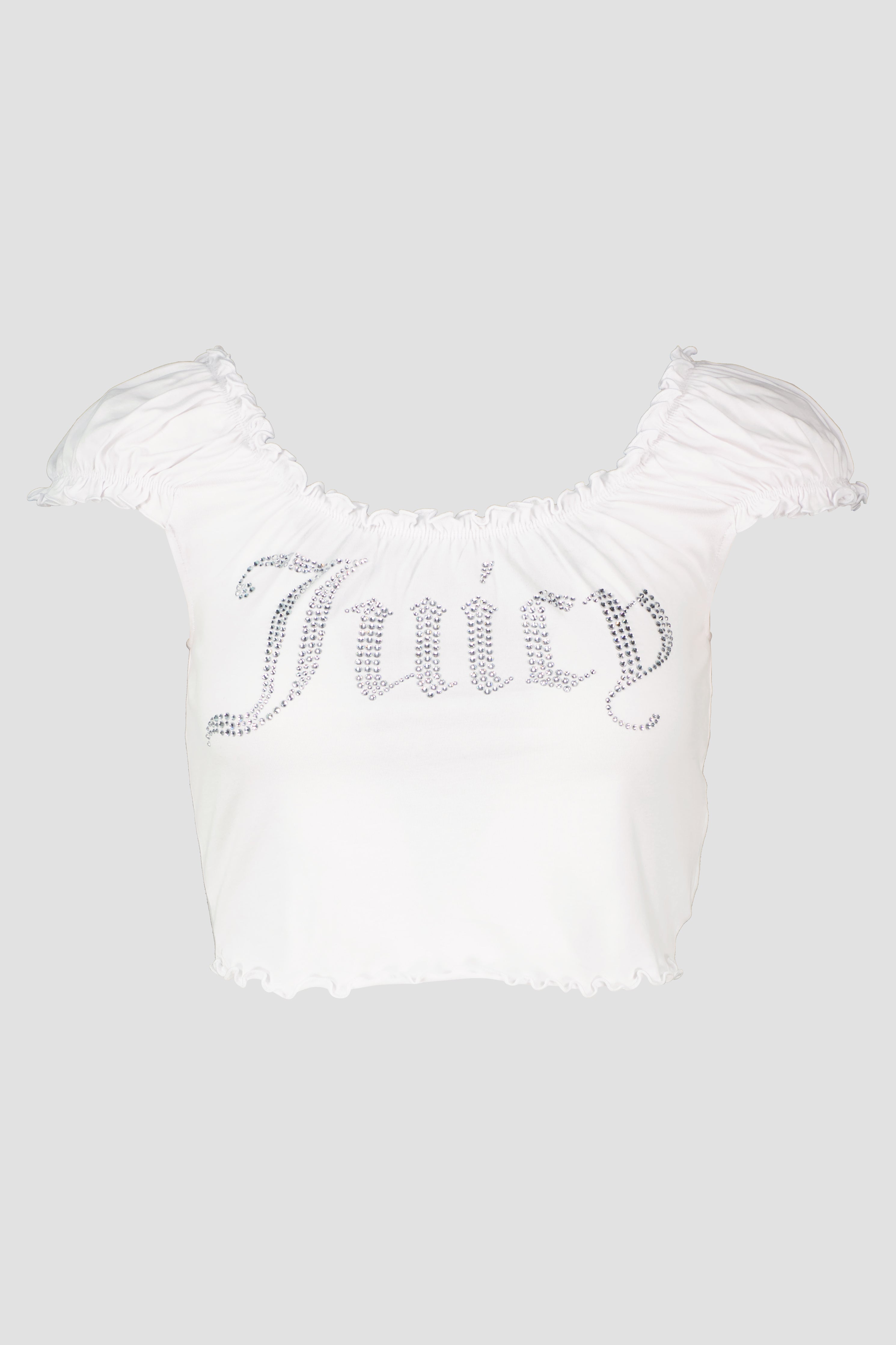 Women's Juicy Couture Brodie Lettuce White Tank T Shirt