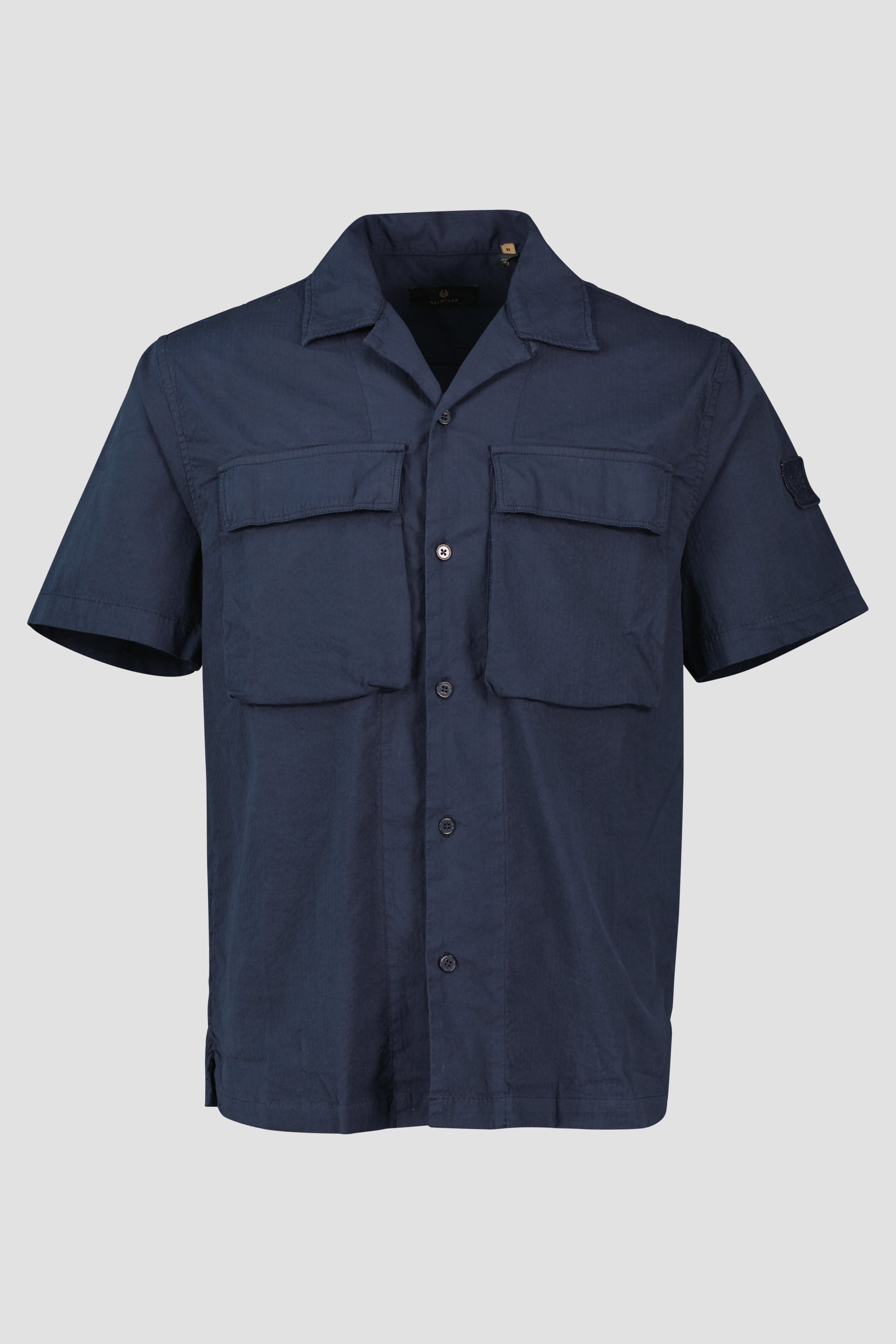 Men's Belstaff Dark Ink Caster Short Sleeve Shirt