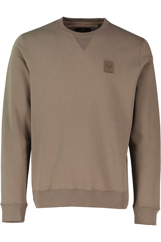 Men's Belstaff Major Brown Curator Crewneck Sweatshirt