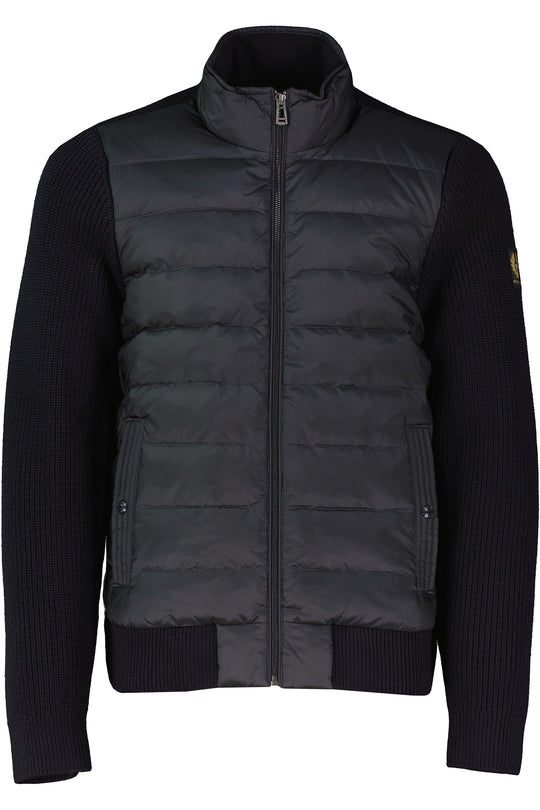 Men's Belstaff Dark Ink Circuiteer Hybrid Cardigan