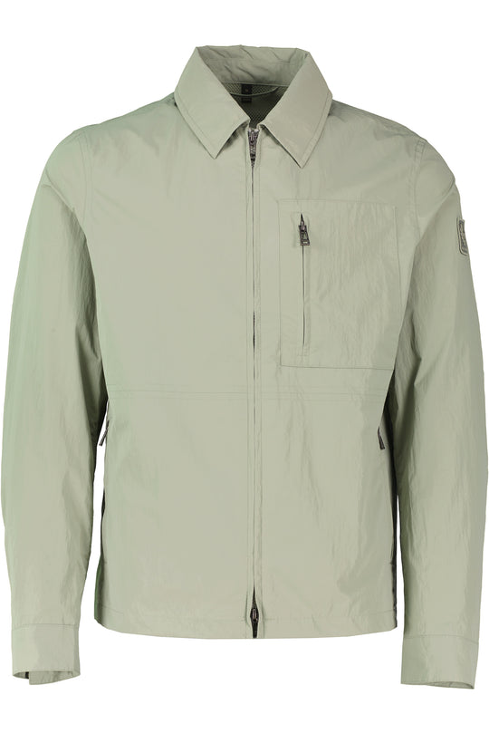 Mens Belstaff Grid  Green Overshirts