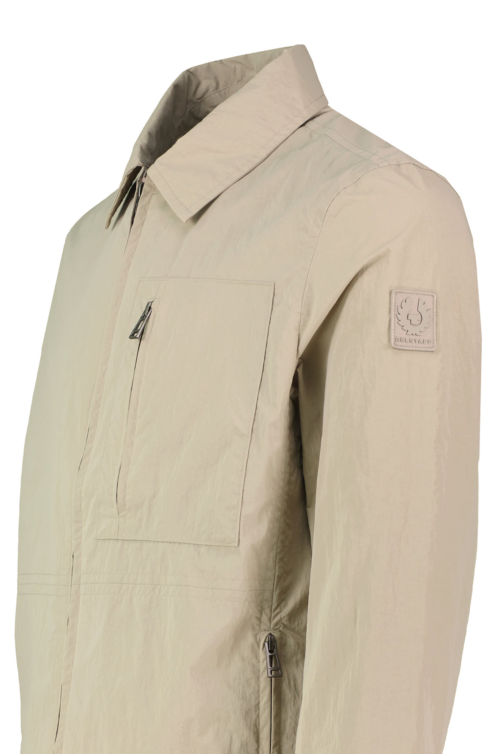 Mens Belstaff Grid  Dark Sand Overshirt - image 4