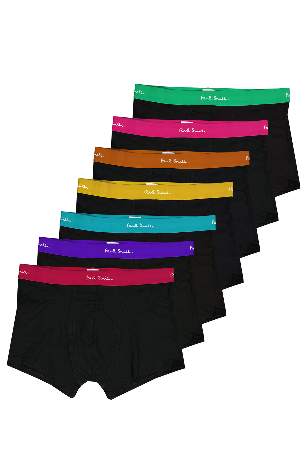 Mens Paul Smith TRUNK 7 PACK MIX BND Black Underwear - image 3