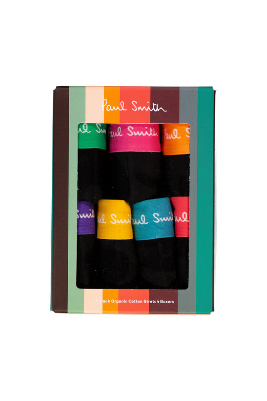 Mens Paul Smith TRUNK 7 PACK MIX BND Black Underwear