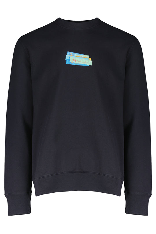 Men's Paul Smith Navy Graphic Crew Neck Sweatshirt
