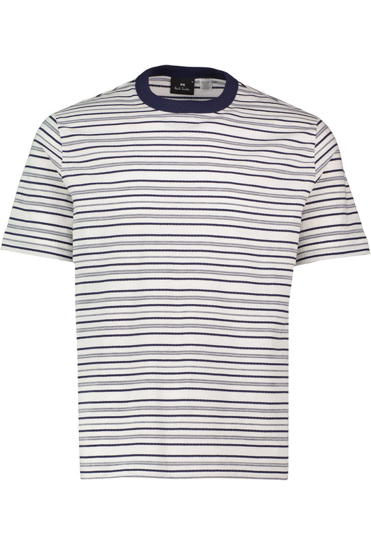 Men's Paul Smith White Stripe Casual Fit T Shirt