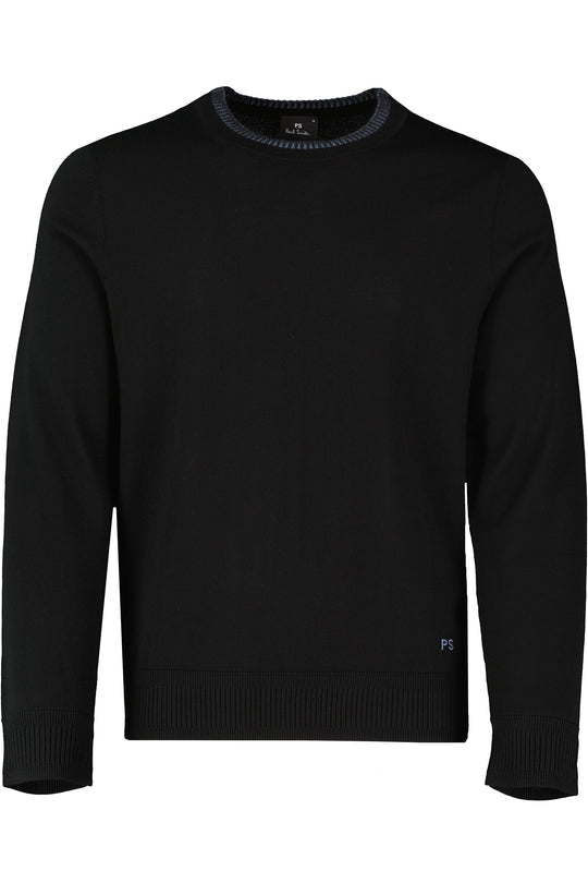 Mens Paul Smith Crew Neck Knit Black Jumper