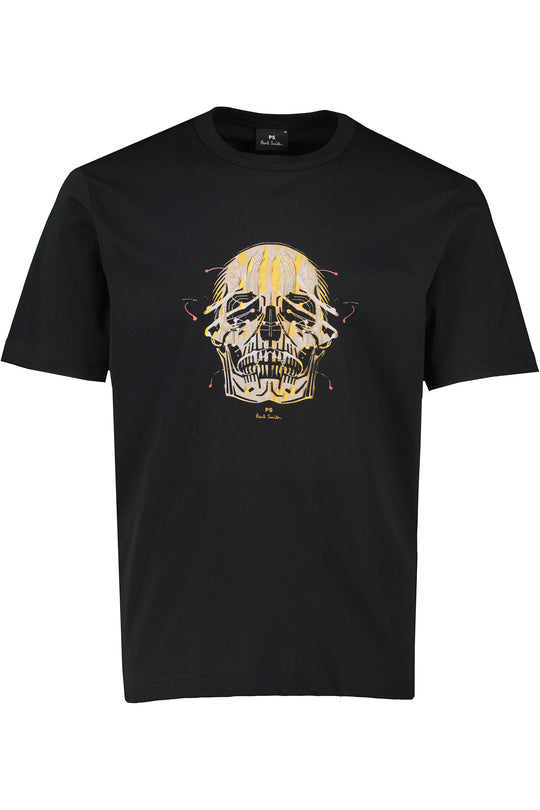 Men's Paul Smith Black Skull Print T Shirt