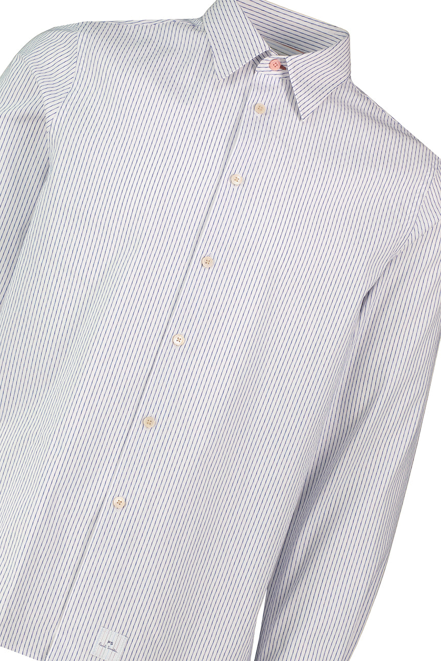 Men's Paul Smith White Stripe Long Sleeve Shirt - image 4