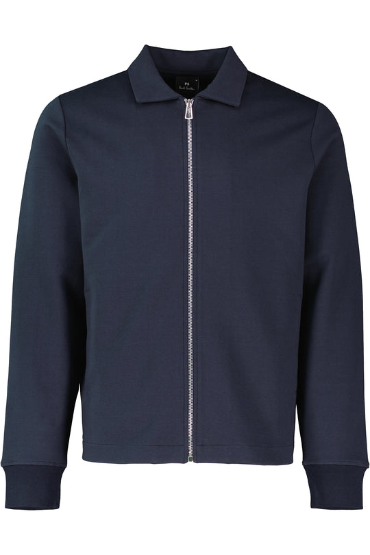 Mens Paul Smith ZIP FRONT JACKET Navy Sweatshirts
