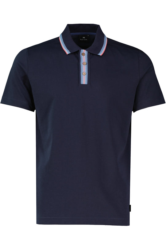 Mens Paul Smith REG FIT SS POLO SHIRT Navy Polo Shirts