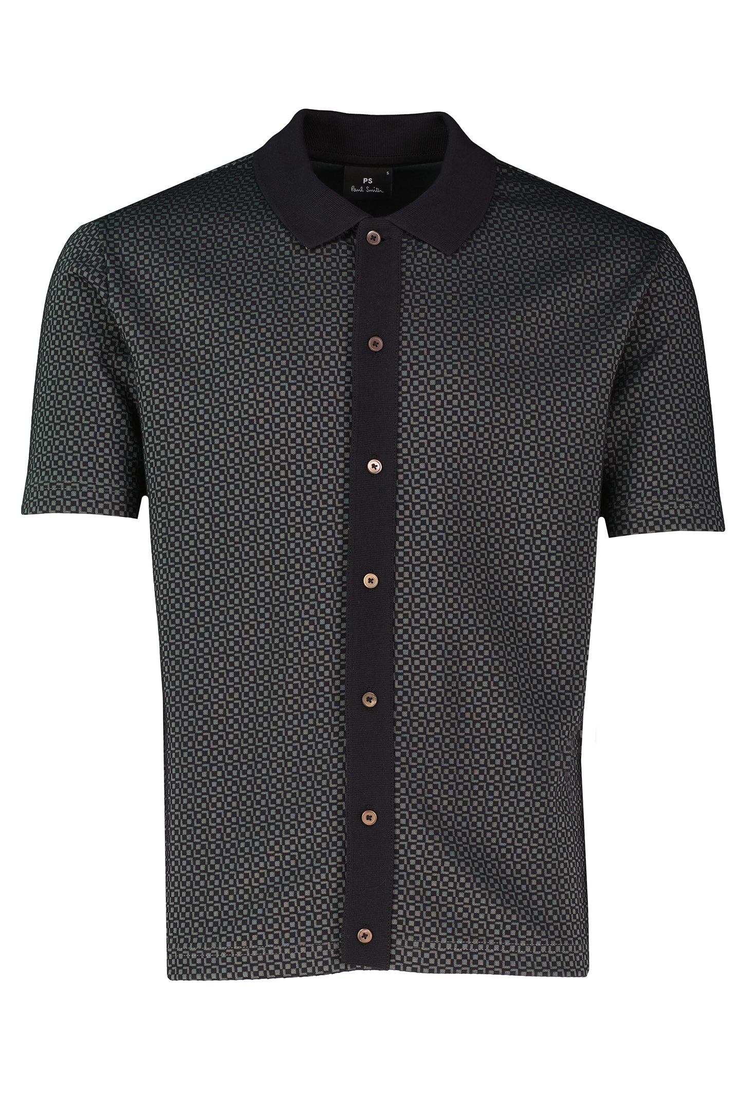Mens Paul Smith Black Full Button Polo Shirt - image 2