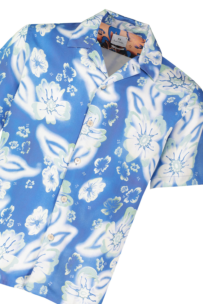 Mens Paul Smith Cobalt Blue Casual Shirt - image 4