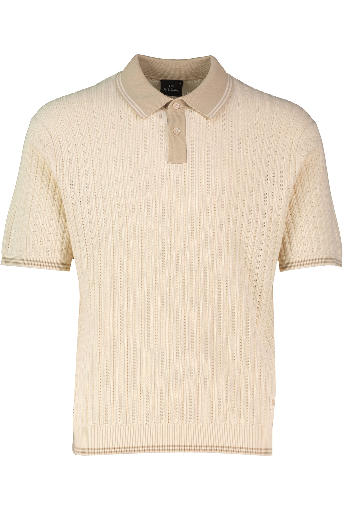 Mens Paul Smith Knitted Ivory Polo Shirt - image 2