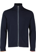 Mens Paul Smith Blue Cardigan Zip Thru