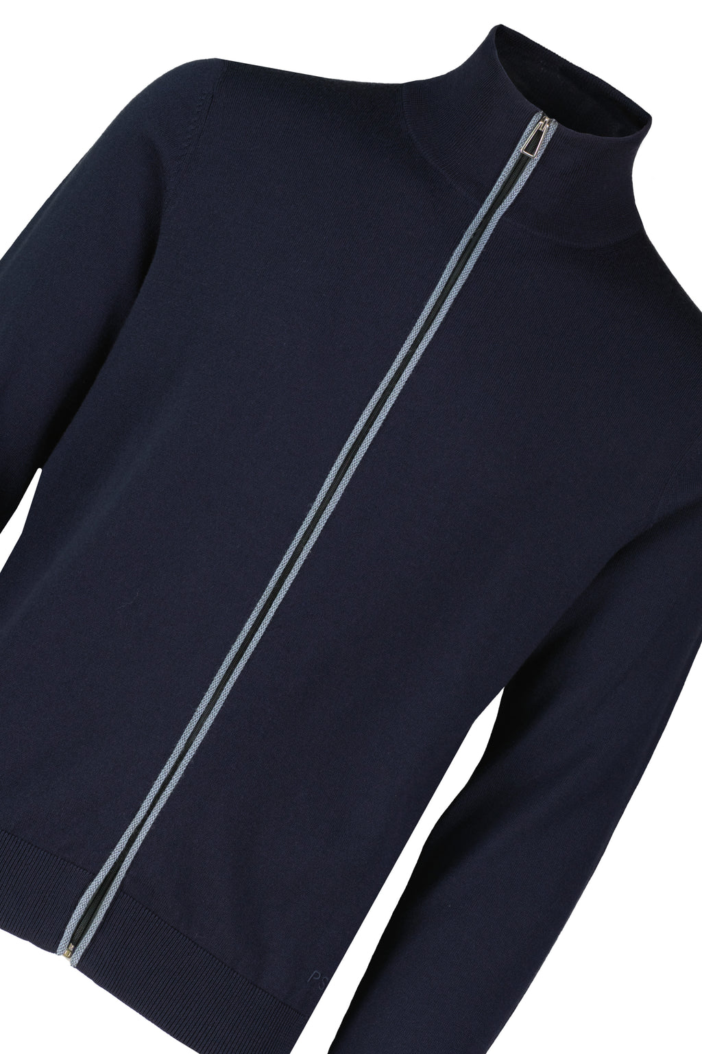 Mens Paul Smith Blue Cardigan Zip Thru