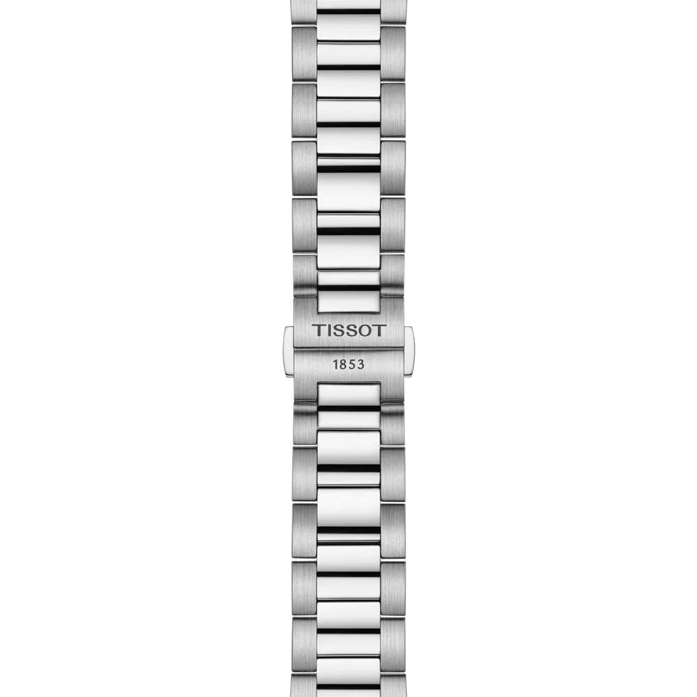 Tissot Mens PR100 40mm White/Blue Chronograph Dial Bracelet Watch T1504171101100 — view 4