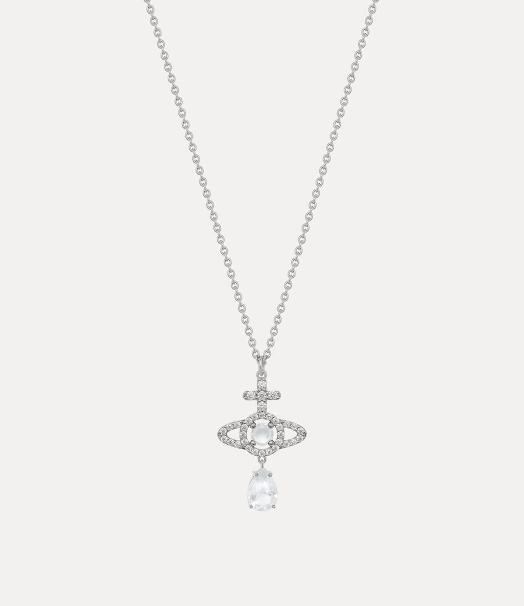 Vivienne Westwood Olympia CZ With Drop Necklace