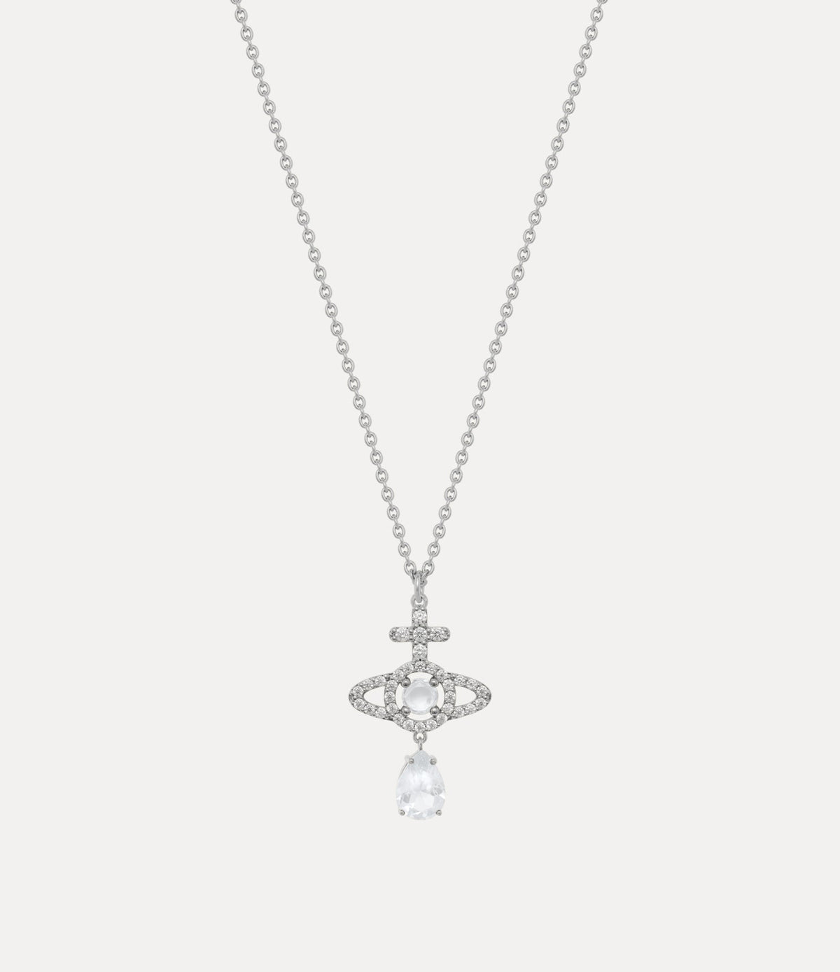 Vivienne Westwood Olympia CZ With Drop Necklace