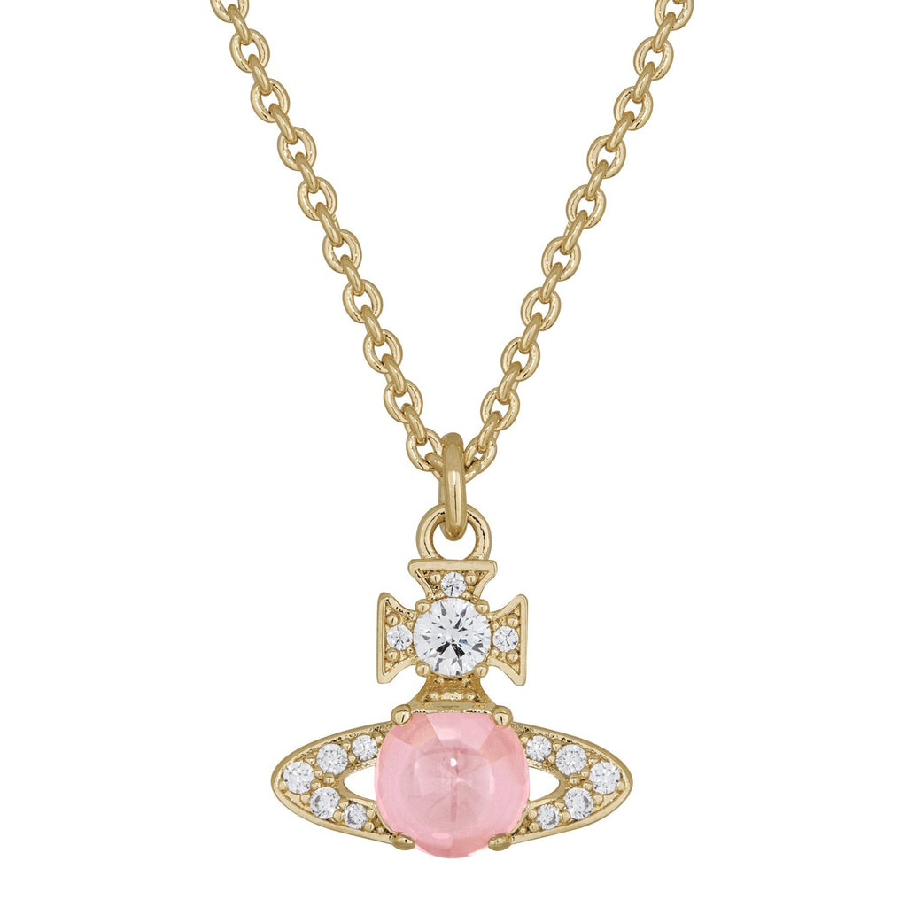 Vivienne Westwood Ondina Pink CZ Necklace 630203JJ-02R604-