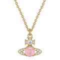 Vivienne Westwood Ondina Pink CZ Necklace 630203JJ-02R604-