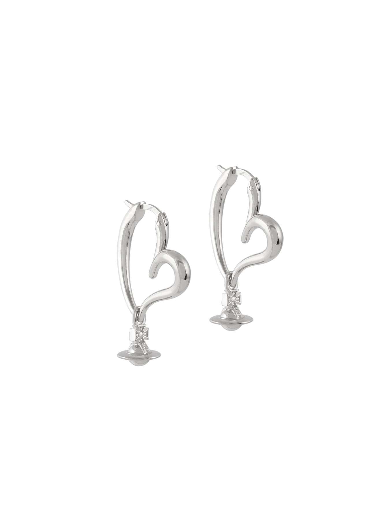 Vivienne Westwood Emily Heart Hoop Earring 62020173-02P019-