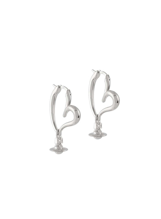 Vivienne Westwood Emily Heart Hoop Earring 62020173-02P019-