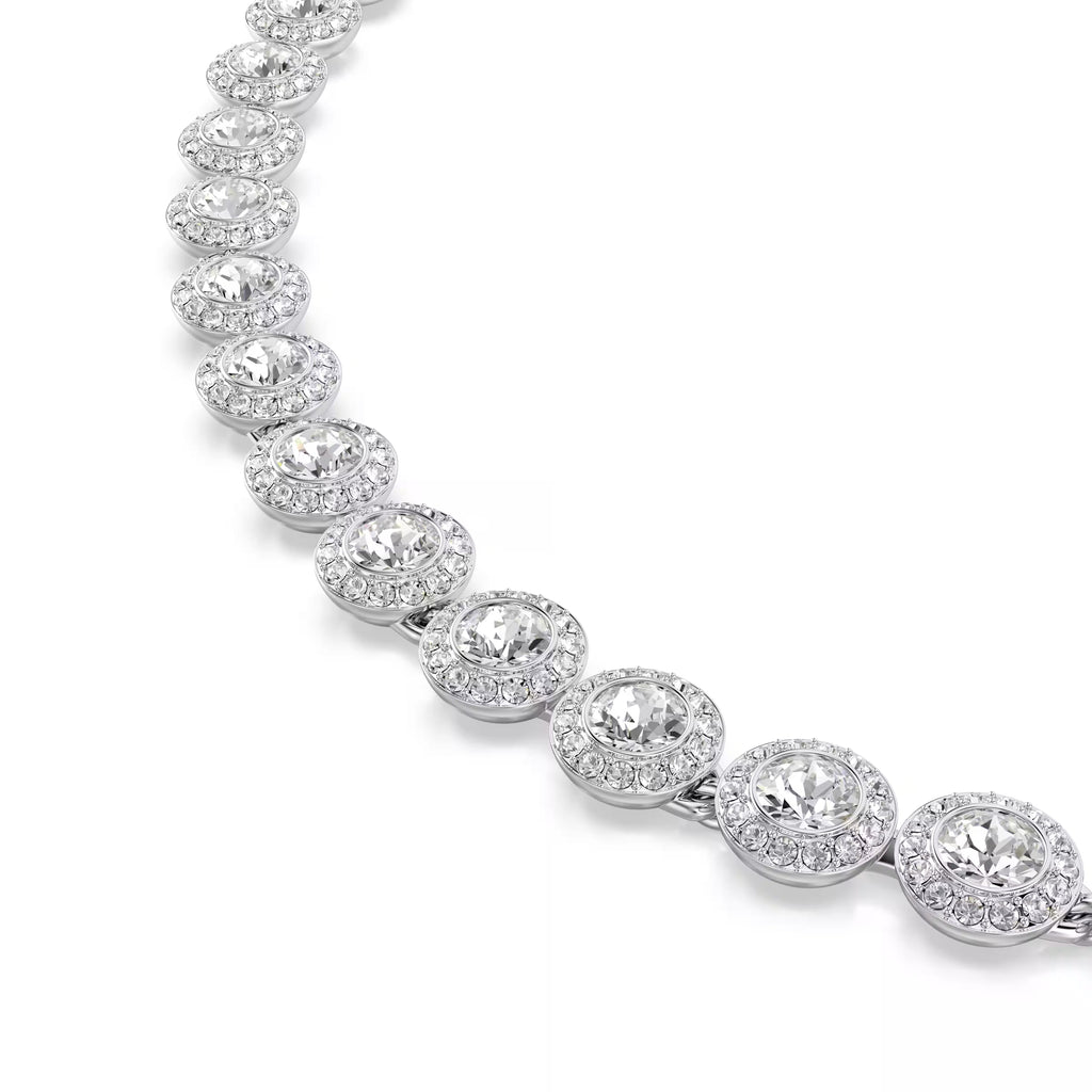 Swarovski Una Angelic Necklace Bracelet & Earrings Set Rhodium Plated — view 2