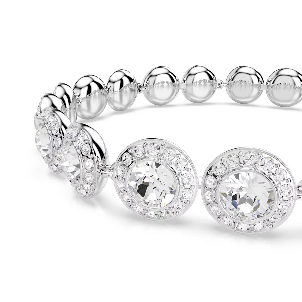 Swarovski Una Angelic Necklace Bracelet & Earrings Set Rhodium Plated — view 4